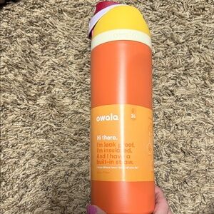 Owala Orange Insulated Water Bottle